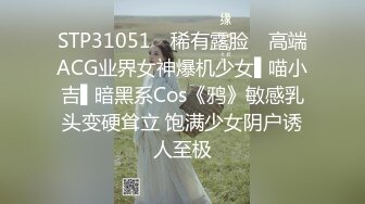 STP31051 ✿稀有露脸✿ 高端ACG业界女神爆机少女▌喵小吉▌暗黑系Cos《鸦》敏感乳头变硬耸立 饱满少女阴户诱人至极