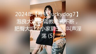 2024年【推特 luckydog7】泡良大神3P调教艳遇不断，肥臀大奶、小家碧玉，叫声淫荡 (5)