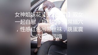 女神姐妹花【无敌兔兔】双女一起自慰，互揉奶子假屌插穴，性感红色吊带丝袜，跳蛋震穴玩的很嗨