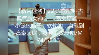 【新片速遞】22岁哺乳期-古典气质女神❤️，宫女穿越，小笼包奶子，软软的，自慰到高潮喷尿，爽死！[597M/MP4/51:13]