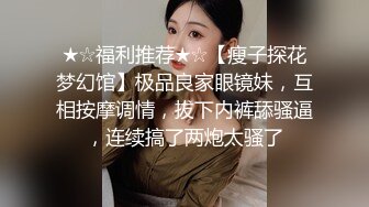 ★☆福利推荐★☆【瘦子探花梦幻馆】极品良家眼镜妹，互相按摩调情，拔下内裤舔骚逼，连续搞了两炮太骚了