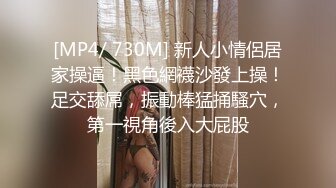 [MP4/ 730M] 新人小情侶居家操逼！黑色網襪沙發上操！足交舔屌，振動棒猛捅騷穴，第一視角後入大屁股