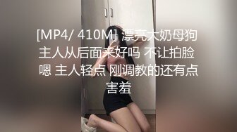 [MP4/ 410M] 漂亮大奶母狗 主人从后面来好吗 不让拍脸 嗯 主人轻点 刚调教的还有点害羞