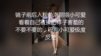 镜子前后入粉色洛丽塔小可爱 看着自己被操的样子害羞的不要不要的，母狗小可爱极度反差