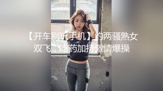 【开车别玩手机】约两骚熟女双飞，吃药加持激情爆操