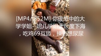 [MP4/ 852M] 你理想中的大学学姐--妮儿学姐大尺度下海，吃鸡69互舔，操到想尿尿