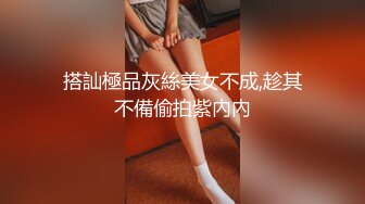 搭訕極品灰絲美女不成,趁其不備偷拍紫內內