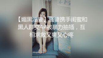 【媚黑淫妻】骚妻携手闺蜜和黑人群交4P被暴力抽插，互相求救又爽又心疼