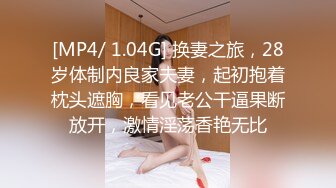 [MP4/ 1.04G] 换妻之旅，28岁体制内良家夫妻，起初抱着枕头遮胸，看见老公干逼果断放开，激情淫荡香艳无比