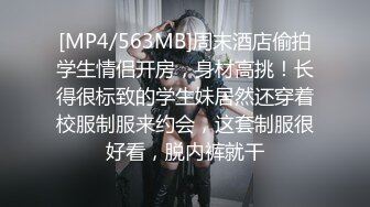 [MP4/563MB]周末酒店偷拍学生情侣开房，身材高挑！长得很标致的学生妹居然还穿着校服制服来约会，这套制服很好看，脱内裤就干